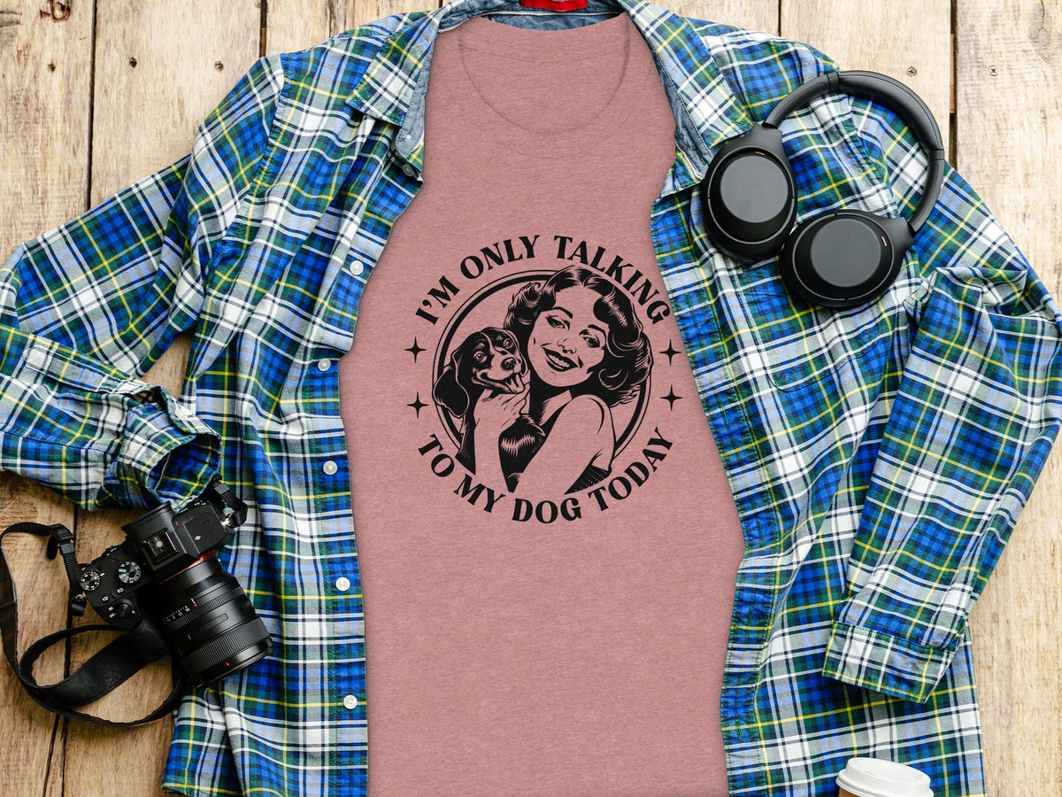 I am only talking to my dog today Graphic Novelty T-Shirt