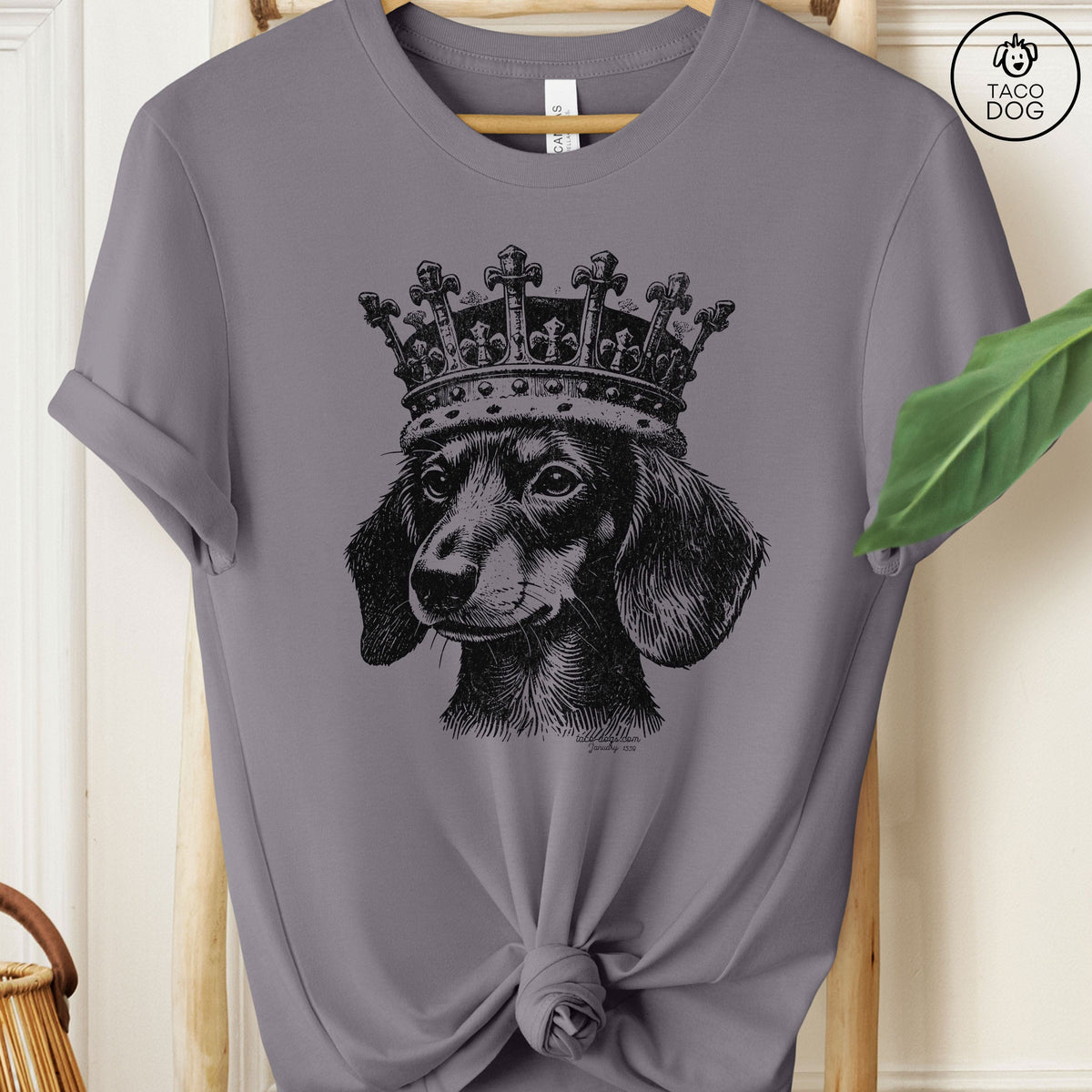 Dachshund Doxie Wiener Dog Crown T-Shirt