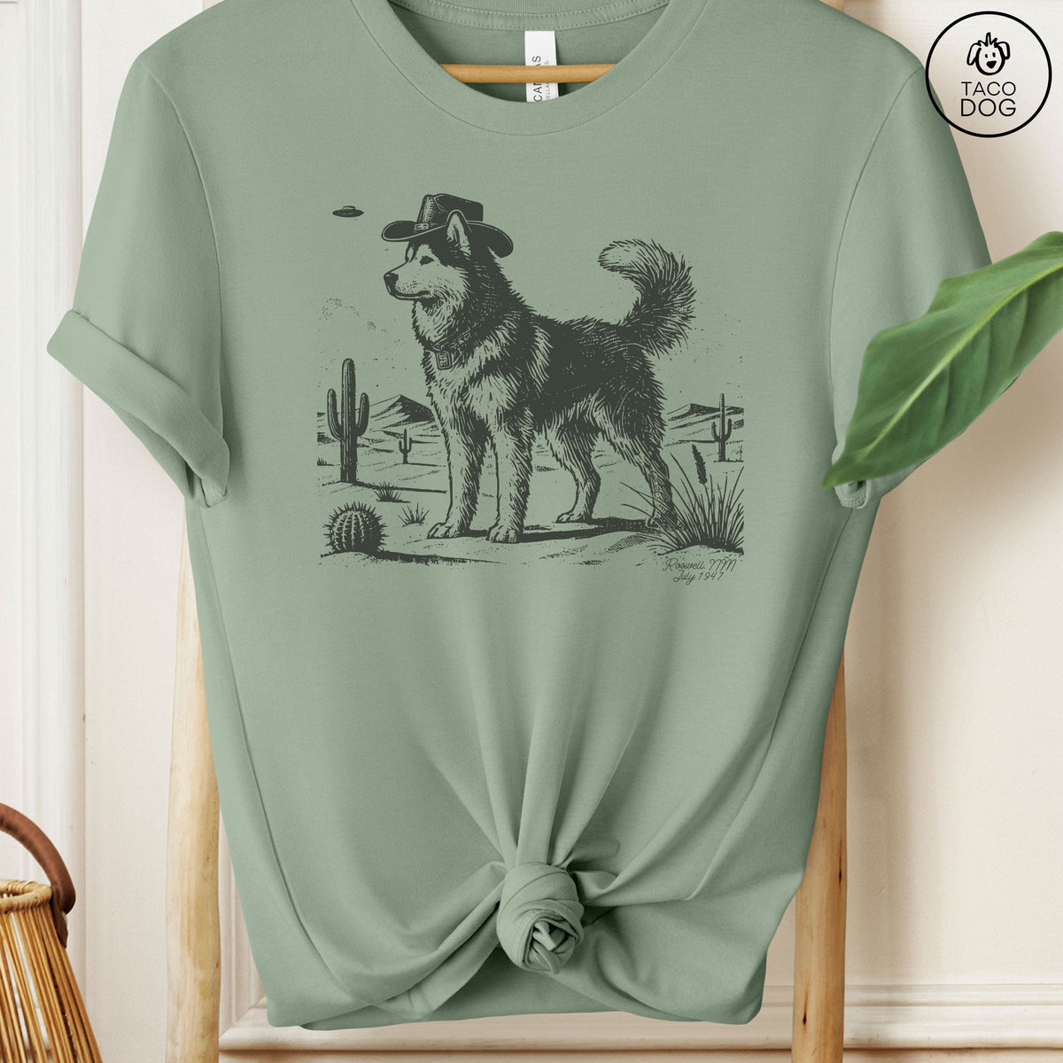 Husky Cowboy Ink Space Cowboy UFO T-Shirt