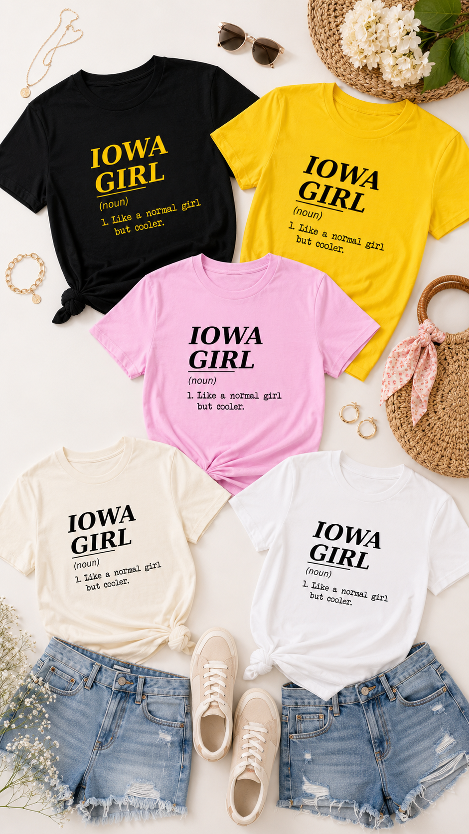 Iowa Girl Definition Graphic Tee, Tshirt, Top