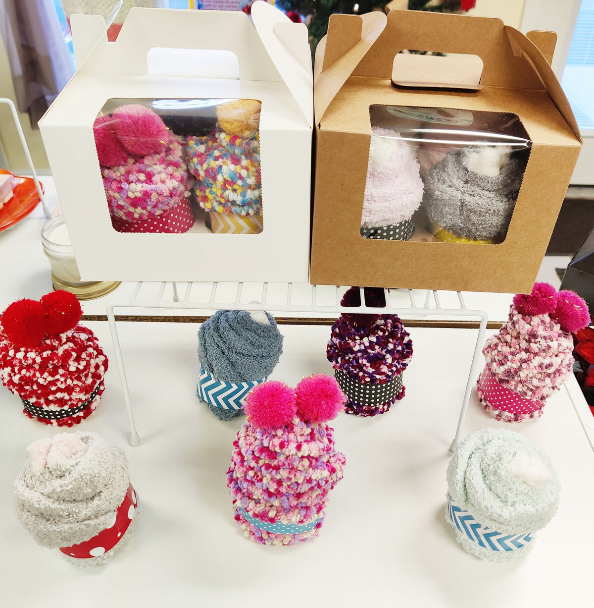 Cupcake Socks (4 pack of Cupcakes)