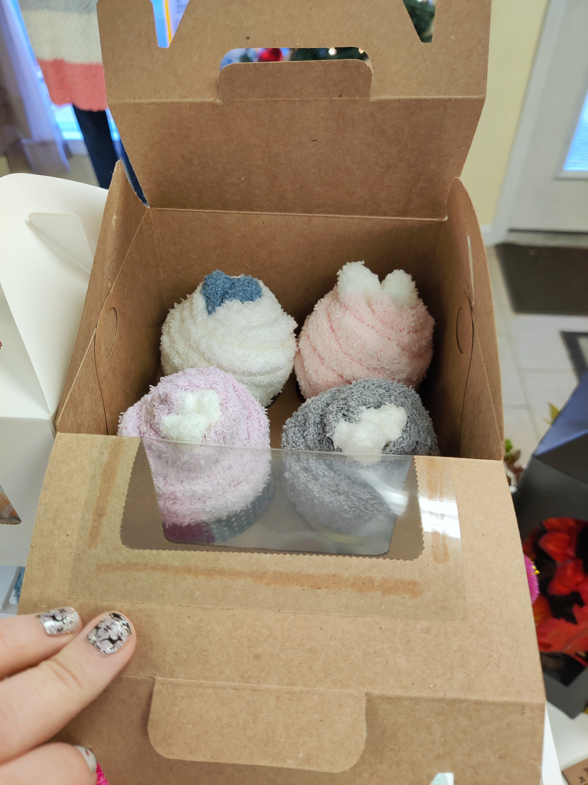 Cupcake Socks (4 pack of Cupcakes)