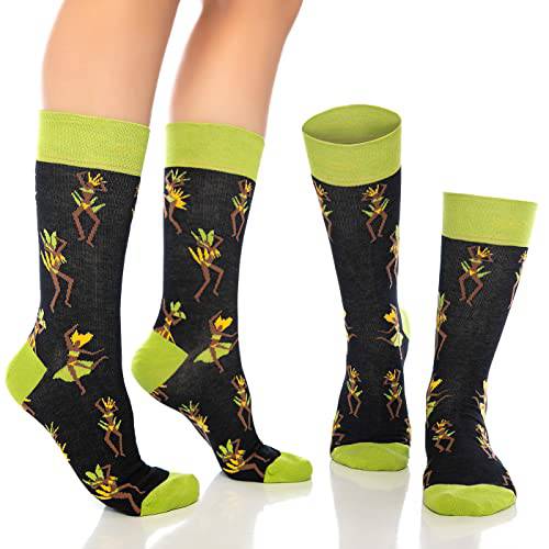 Fun Crew Socks 6-Pack, Cats & Music Mix
