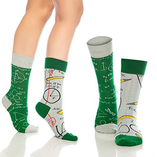 Fun Crew Socks 6-Pack, Coffee & Science Mix