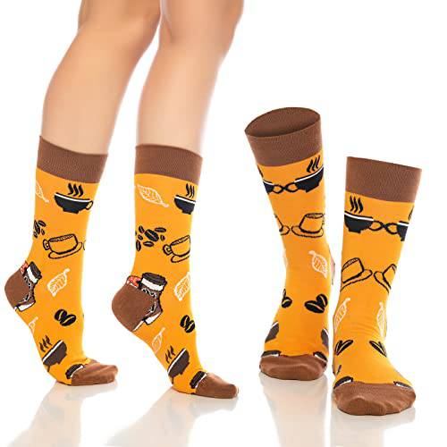 Fun Crew Socks 6-Pack, Coffee & Science Mix