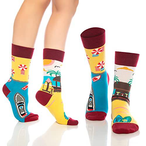 Fun Crew Socks 6-Pack, Coffee & Science Mix
