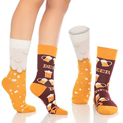 Fun Crew Socks 6-Pack, Cheese & Comics Mix