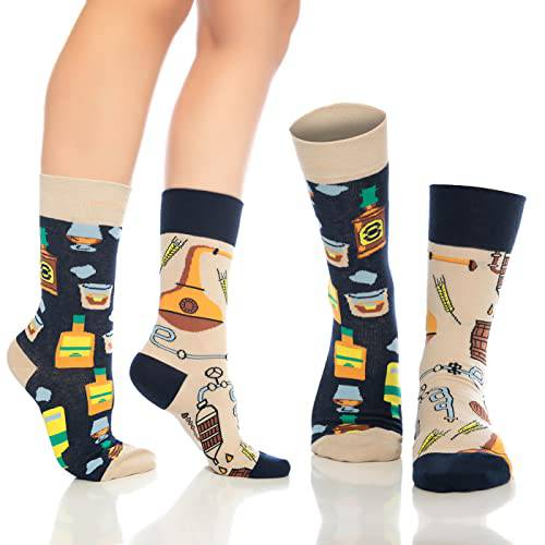 Fun Crew Socks 6-Pack, Cheese & Comics Mix