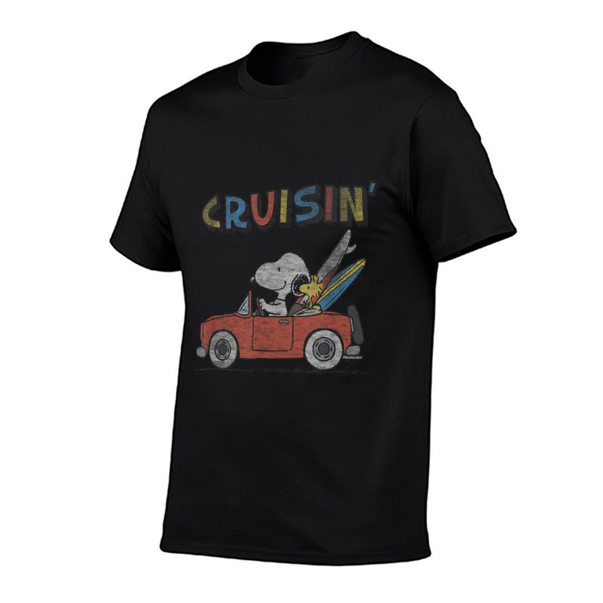 Peanuts Snoopy And Woodstock Cruisin  Soft T-Shirt