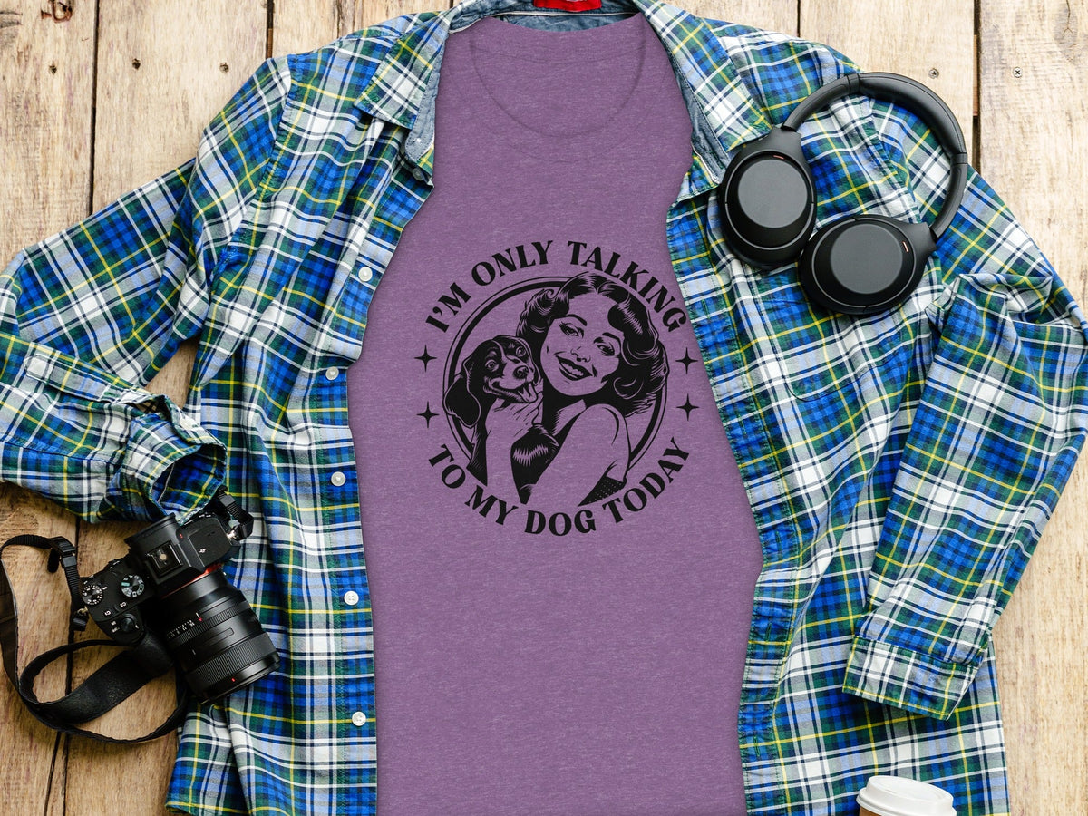 I am only talking to my dog today Graphic Novelty T-Shirt